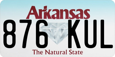 AR license plate 876KUL