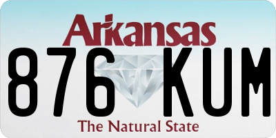 AR license plate 876KUM