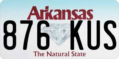 AR license plate 876KUS