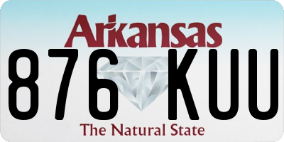 AR license plate 876KUU