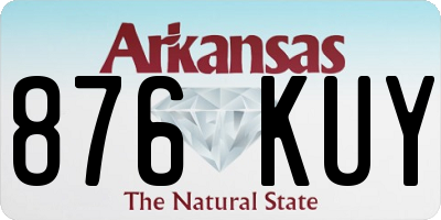 AR license plate 876KUY