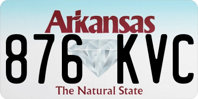 AR license plate 876KVC