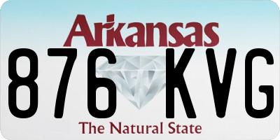 AR license plate 876KVG