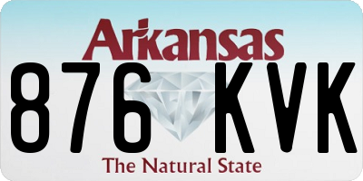 AR license plate 876KVK