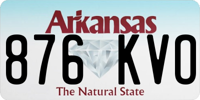 AR license plate 876KVO