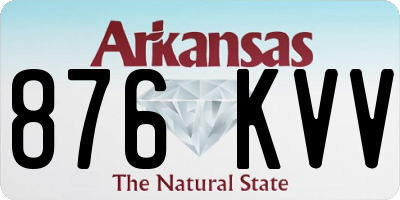AR license plate 876KVV