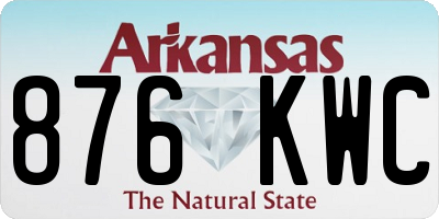 AR license plate 876KWC