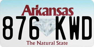 AR license plate 876KWD