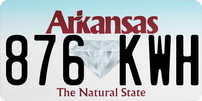 AR license plate 876KWH