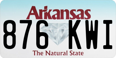 AR license plate 876KWI