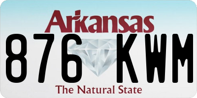AR license plate 876KWM