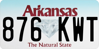 AR license plate 876KWT
