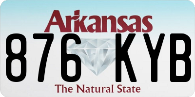 AR license plate 876KYB