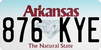 AR license plate 876KYE