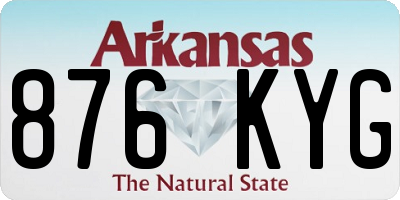 AR license plate 876KYG