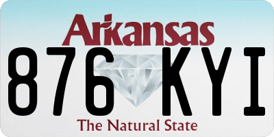 AR license plate 876KYI