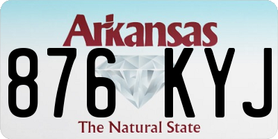 AR license plate 876KYJ