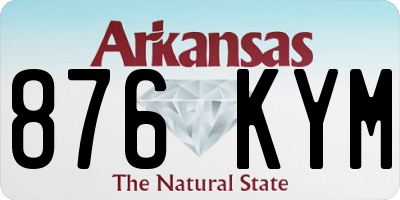 AR license plate 876KYM