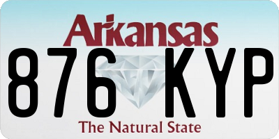 AR license plate 876KYP