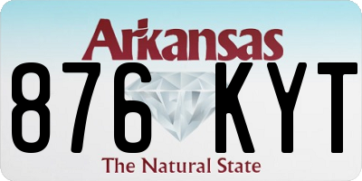 AR license plate 876KYT