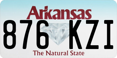 AR license plate 876KZI