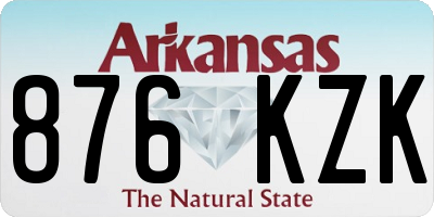 AR license plate 876KZK