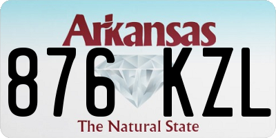 AR license plate 876KZL