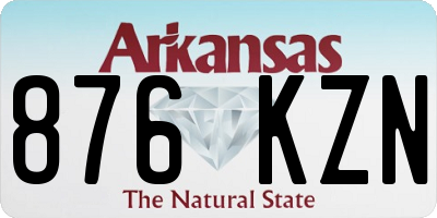 AR license plate 876KZN
