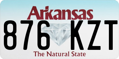 AR license plate 876KZT