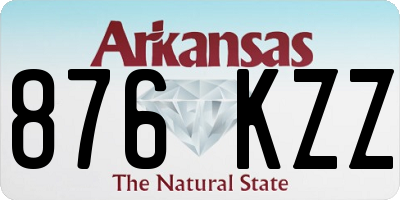 AR license plate 876KZZ
