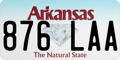 AR license plate 876LAA