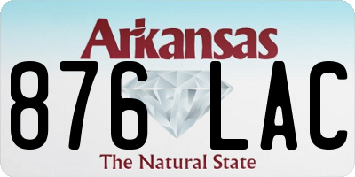 AR license plate 876LAC