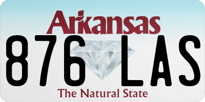 AR license plate 876LAS