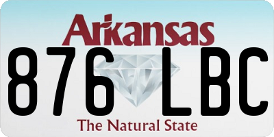 AR license plate 876LBC
