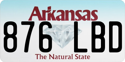 AR license plate 876LBD