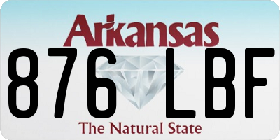 AR license plate 876LBF