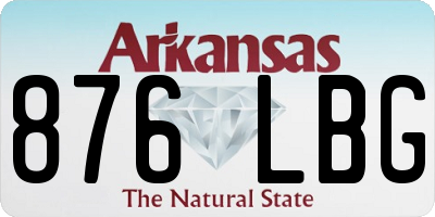 AR license plate 876LBG