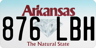 AR license plate 876LBH