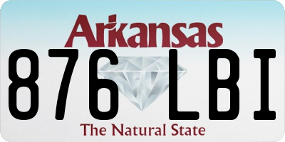 AR license plate 876LBI