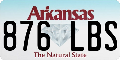 AR license plate 876LBS
