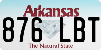 AR license plate 876LBT