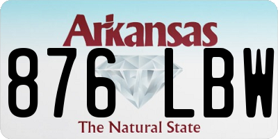 AR license plate 876LBW