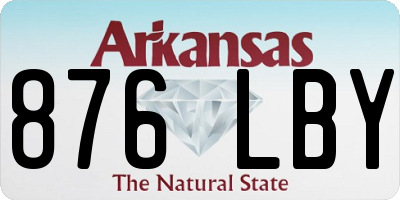 AR license plate 876LBY