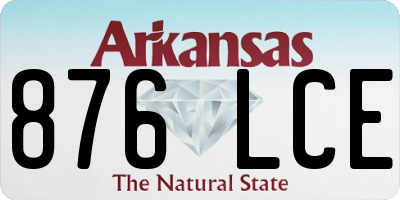 AR license plate 876LCE