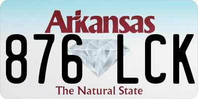 AR license plate 876LCK