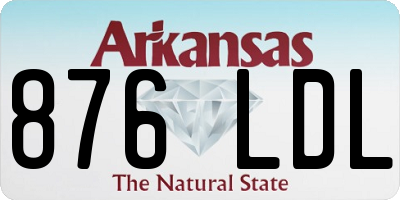 AR license plate 876LDL