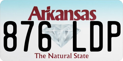 AR license plate 876LDP