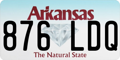 AR license plate 876LDQ