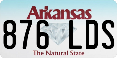 AR license plate 876LDS