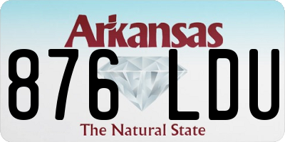AR license plate 876LDU